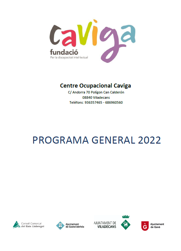 Programa general Centre Ocupacional 2022
